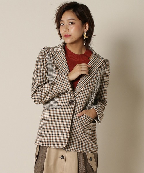 REDYAZEL チェック配色ジャケット